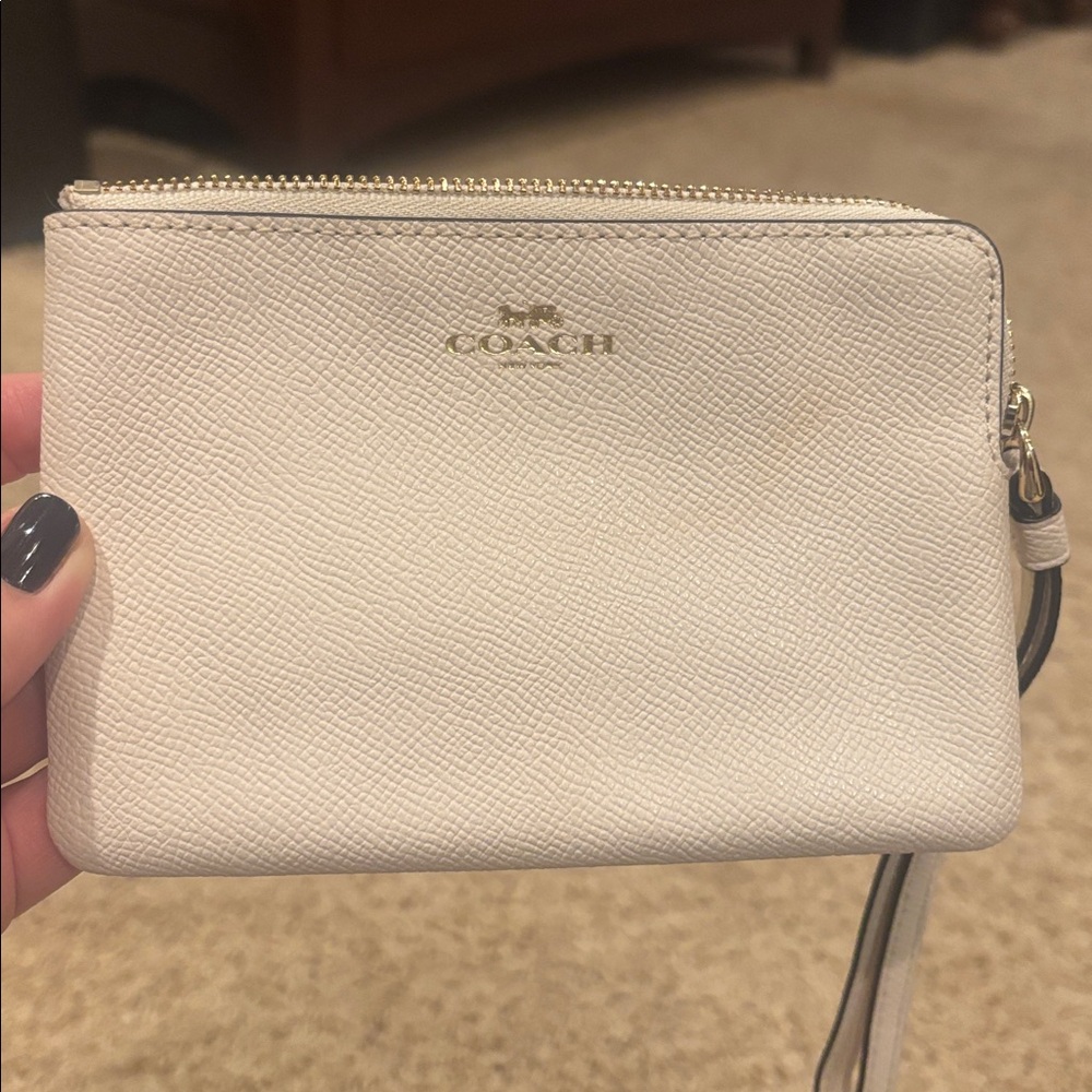 Coach Ivory Wristlet